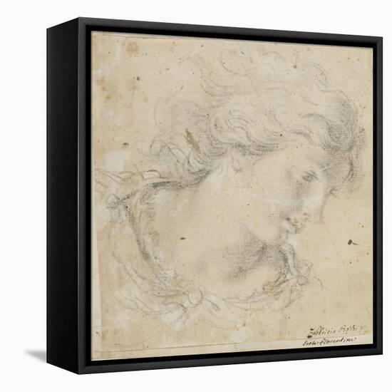 Tête de femme tournée vers la droite-Fabrizio Boschi-Framed Stretched Canvas