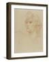 Tête de femme vue de trois-quarts à gauche-Henri de Toulouse-Lautrec-Framed Giclee Print