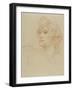 Tête de femme vue de trois-quarts à gauche-Henri de Toulouse-Lautrec-Framed Giclee Print