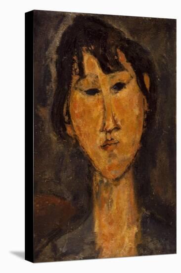Tête de femme-Amedeo Modigliani-Stretched Canvas