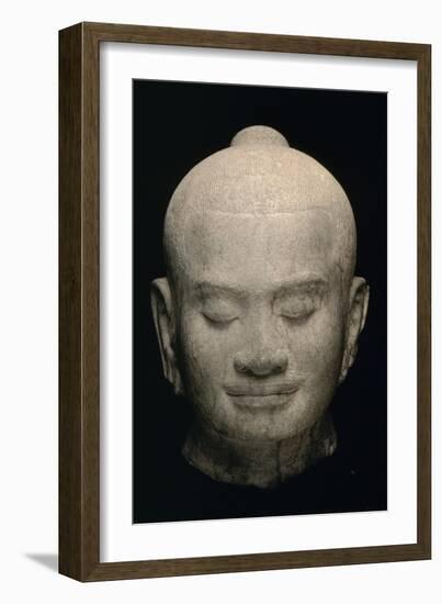 Tête de Jayavarman VII-null-Framed Giclee Print