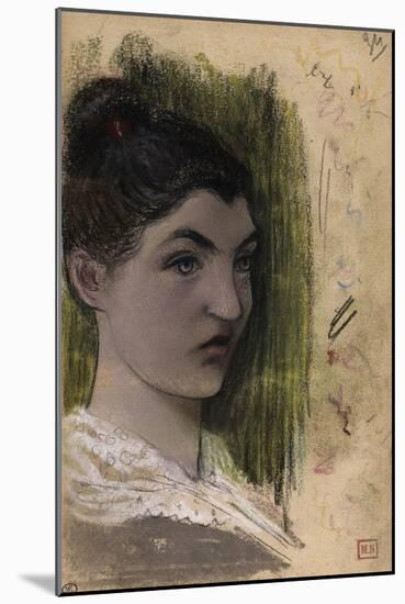 Tête de jeune femme-Charles Cottet-Mounted Giclee Print