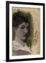 Tête de jeune femme-Charles Cottet-Framed Giclee Print