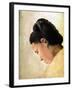 Tete De Jeune Fille, Late 19th Century-Georges Seurat-Framed Giclee Print