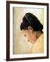 Tete De Jeune Fille, Late 19th Century-Georges Seurat-Framed Giclee Print