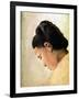 Tete De Jeune Fille, Late 19th Century-Georges Seurat-Framed Giclee Print