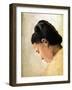 Tete De Jeune Fille, Late 19th Century-Georges Seurat-Framed Giclee Print