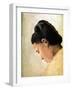 Tete De Jeune Fille, Late 19th Century-Georges Seurat-Framed Giclee Print