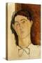 Tete de Jeune Homme, Possibly a Portrait of Conrad Moricand-Amedeo Modigliani-Stretched Canvas