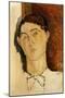 Tete de Jeune Homme, Possibly a Portrait of Conrad Moricand-Amedeo Modigliani-Mounted Giclee Print