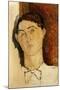 Tete de Jeune Homme, Possibly a Portrait of Conrad Moricand-Amedeo Modigliani-Mounted Giclee Print
