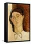 Tete de Jeune Homme, Possibly a Portrait of Conrad Moricand-Amedeo Modigliani-Framed Stretched Canvas