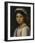 Tête de jeune italienne-Jean Jacques Henner-Framed Giclee Print