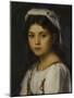 Tête de jeune italienne-Jean Jacques Henner-Mounted Giclee Print