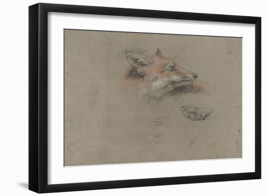 Tête de renard et une patte-Pieter Boel-Framed Premium Giclee Print