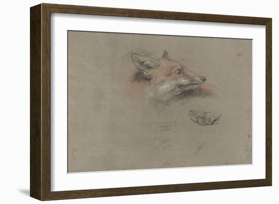 Tête de renard et une patte-Pieter Boel-Framed Giclee Print