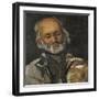 Tête de vieillard-Paul Cézanne-Framed Giclee Print