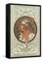 Tetes Byzantines: Blonde, 1897-Alphonse Mucha-Framed Stretched Canvas