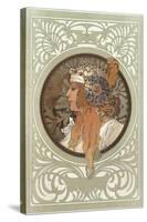 Tetes Byzantines: Blonde, 1897-Alphonse Mucha-Stretched Canvas