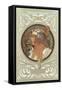 Tetes Byzantines: Blonde, 1897-Alphonse Mucha-Framed Stretched Canvas