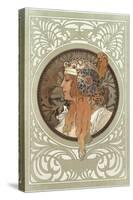 Tetes Byzantines: Blonde, 1897-Alphonse Mucha-Stretched Canvas