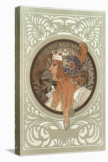 Tetes Byzantines: Blonde, 1897-Alphonse Mucha-Stretched Canvas