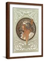 Tetes Byzantines: Blonde, 1897-Alphonse Mucha-Framed Giclee Print