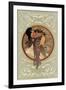 Tetes Byzantines: Brunette, 1897-Alphonse Mucha-Framed Giclee Print