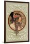 Tetes Byzantines: Brunette, 1897-Alphonse Mucha-Framed Giclee Print