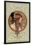 Tetes Byzantines: Brunette, 1897-Alphonse Mucha-Framed Giclee Print