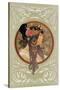 Tetes Byzantines: Brunette, 1897-Alphonse Mucha-Stretched Canvas