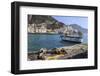 Tethered Fishing Boat with Rope-Eleanor Scriven-Framed Photographic Print