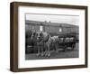 Tetley Shire Horses and Dray, Joshua Tetley Brewery, Leeds, West Yorkshire, 1966-Michael Walters-Framed Photographic Print