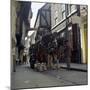 Tetley Shire Horses in the Shambles, York, North Yorkshire, 1969-Michael Walters-Mounted Photographic Print
