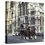 Tetley Shire Horses Outside York Minster, North Yorkshire, 1969-Michael Walters-Stretched Canvas