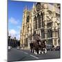 Tetley Shire Horses Outside York Minster, North Yorkshire, 1969-Michael Walters-Mounted Photographic Print