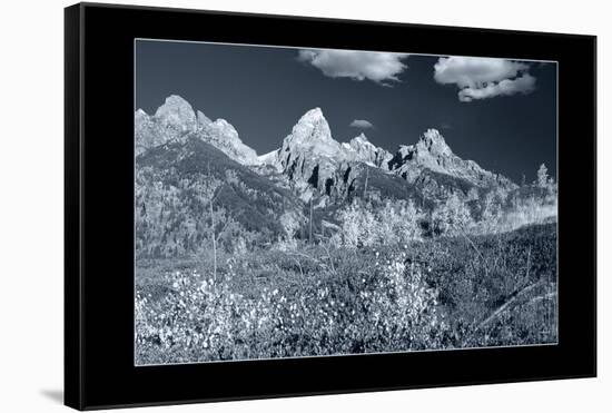 Teton 3 W/Border-Gordon Semmens-Framed Stretched Canvas