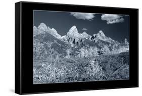 Teton 3 W/Border-Gordon Semmens-Framed Stretched Canvas