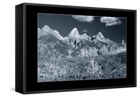 Teton 3 W/Border-Gordon Semmens-Framed Stretched Canvas