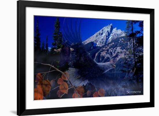 Teton Autumn-Gordon Semmens-Framed Giclee Print