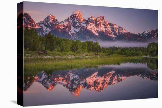 Teton Awakening-Darren White Photography-Stretched Canvas