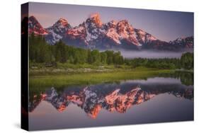 Teton Awakening-Darren White Photography-Stretched Canvas