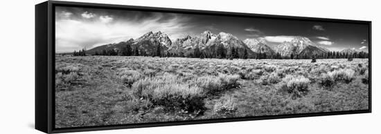 Teton Panorama-Dean Fikar-Framed Stretched Canvas