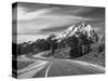 Teton Park Road and Teton Range, Grand Teton National Park, Wyoming, USA-Adam Jones-Stretched Canvas