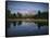 Teton Range and Snake River, Grand Teton National Park, Wyoming, USA-Adam Jones-Framed Stretched Canvas