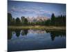 Teton Range and Snake River, Grand Teton National Park, Wyoming, USA-Adam Jones-Mounted Photographic Print