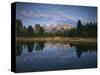 Teton Range and Snake River, Grand Teton National Park, Wyoming, USA-Adam Jones-Stretched Canvas