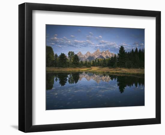 Teton Range and Snake River, Grand Teton National Park, Wyoming, USA-Adam Jones-Framed Photographic Print