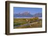 Teton Range at Cunningham Ranch, Grand Teton National Park, Wyoming.-Alan Majchrowicz-Framed Photographic Print