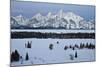 Teton Range at Dawn in the Winter-James Hager-Mounted Photographic Print